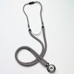 Deluxe Sprague Rappaport Stethoscope Grey with Heavy Tubing
