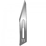 #11 Disposable Carbon Steel Surgical Blades, Sterile - Box of 100