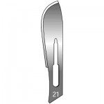 #21 Disposable Carbon Steel Surgical Blades Sterile - Box of 100