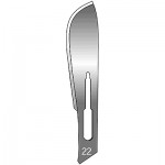 #22 Disposable Carbon Steel Surgical Blades Sterile - Box of 100