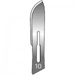 Disposable Stainless Steel Surgical Blades #10 Sterile - Box of 100