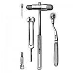 Neuro Diagnostic Set Set contains Buck Hammer, pin wheel, brush and needle - Set