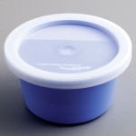 8 oz. Denture Cup Non-Sterile. With Lid. - Case of 25