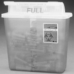 5 qt. Sharps Container Transparent Red - Each Sold Separately