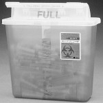 5 qt. Sharps Container Transparent Red - Case of 20