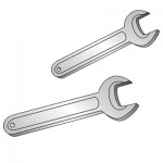 Wrenches for Oscillating Saw, Set of 2