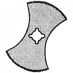 Profi Oscillating Post Mortem Saw Blade Circular with 2 symmetrical cutouts