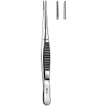 Econo Semken Dressing Forceps, Straight, Serrated, Delicate, 5