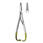 Mathieu Delicate Needle Holder with Tungsten Carbide Inserts, Straight, Fine, 5-1/2