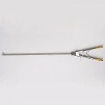 5mm Sklartech 5000 TC Needle Holder Curved right, Non-insulated, flushable shaft with inline handle, tungsten carbide jaw inserts - Each Sold Separately
