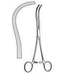 Guyon Atraumatic Vessel Forceps, S-Curved Jaws with 3x4 Rows of Nontraumatic Teeth, 9