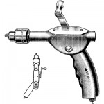 Sklar Bone Drill with Offset Handle and Jacobs Chuck For Twist Drills and Kirschner Wires