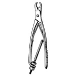 Ulrich Bone Holding Forceps Curved with Screw Lock, 9mm Jaw, 10