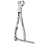 Lambotte Bone Holding Forceps, Angled, 1 Large Head, Ratchet Handle 9