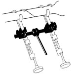 Traction Bar for securing Bone Holding Clamps