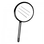 Front Surface Mouth Mirror Simple Stem #4 Unit of Measurement: Box of 12