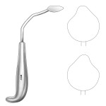 Rowe Orbital Retractor, Angled with Curve, Left, 7-1/2