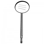 Magnifying Mouth Mirror Cone Socket #4 Unit of Measurement: Box of 12