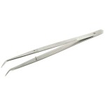 #317A College Dental Cotton Pliers - Angled, Extra Fine Tips, Serrated, 6