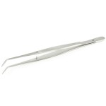 #317AS College Dental Cotton Pliers - Angled, Smooth, 6