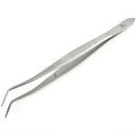 #318 Meriam Dental Cotton Pliers - Angled, Serrated, 6-1/2