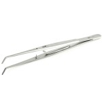 College Dental Cotton Pliers - Self-Locking Catch, Angled, Grooved Tips, 6