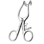 Plester Self-Retaining Retractor, Curved, 2 Blunt Prongs, 1 Solid Blunt Right Blade, 4-1/4