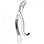 Lower Bicuspid Incisor Root Extracting forceps #103, Hook Handle