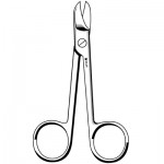 Crown Scissors Straight Serrated