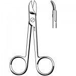 Crown Scissors Curved Serrated