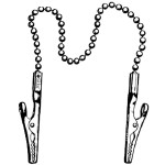 Alligator Napkin Clip Plain with 18