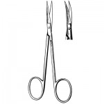 Iris Scissors, Curved, Smooth, Sharp/Sharp, 4-1/2