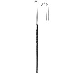 Bergmann Retractor Hook, Single Prong, Sharp, 5-1/2
