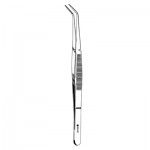 Merit™ #317 College Dental Cotton Pliers - Angled, Serrated, 6