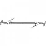 Medium/Large Tungsten Carbide Amalgam Carrier Double End, Stainless Steel