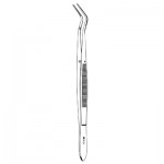 #318 Meriam Dental Cotton Pliers - Angled, Serrated, 6-1/2
