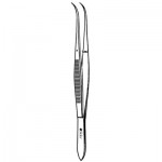 #2 College Dental Cotton Pliers - Curved, Smooth, 6