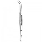 #317 College Dental Cotton Pliers - Angled, Serrated, 6