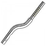 3.2mm Bone Pusher Inserts Convex Tip, Bayonet