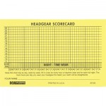 Headgear Score Card - Box of 100