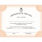 Orthodontic Diploma With Envelope - Box of 100