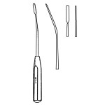 10' Endo Facelift Dissector with Plastic Handle, Blunt, 6mm Wide Blade, Curved