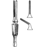 Glover Atraumatic Bulldog Clamp, Straight, Curved Tip, 1-1/2