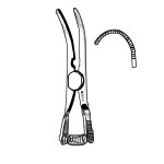Glover Atraumatic Bulldog Clamp, Curved, 1-1/2