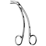 Favaloro Vascular Scissors 55 Degree Angle, 6