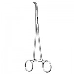 Overholt Geiss forceps Curved, Half Serrated
