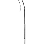 Micro Dissector and Vascular Spatula, 3mm, Slightly Curved, Blunt, 7-1/4