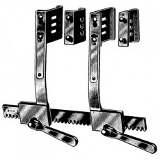 Burford-Finochietto Rib Spreader with both arms movable and two sets of interchangeable blades, large 2-1/2 Burford-Finochietto Rib Spreader with both arms movable and two sets of interchangeable blades, large 2-1/2