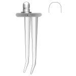 Hey Discectomy Retractor Blade, Forked, 37mm. For use with 55-8200