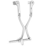 Hey Discectomy Retractor, Complete Set, Includes Arm, 3 Sharp Blades (55-8191, 55-8193, 55-8195) and 3 Forked Blades (55-8197, 55-8198, 55-8199.